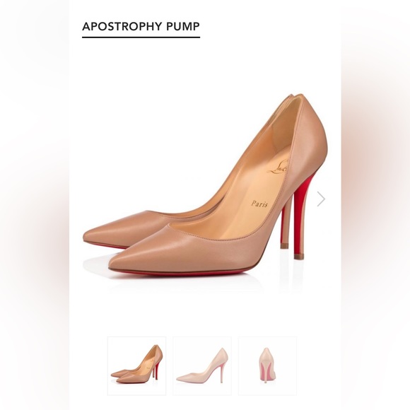 Christian Louboutin Shoes - Christian Louboutin Apostrophy 100 38 8B NWT NEW Nude kid leather RETAILS$845+